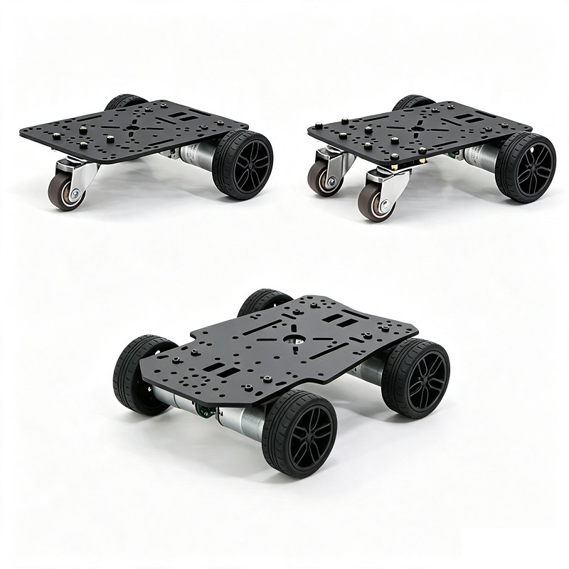 4WD шағын электрлік доңғалақты робот шассиі